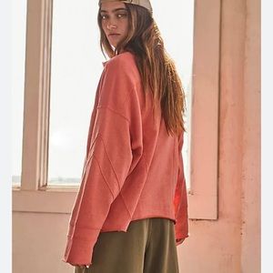 Free People Play On Solid Sweatshirt Size M NWT